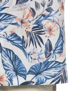 Big & Tall Linen Blend Floral Print Shirt 7 Big & Tall Linen Blend Floral Print Shirt -Cubavera Big Tall Linen Blend Floral Print Shirt Cubavera 4