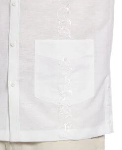 Big & Tall Linen Blend Tonal Embroidery Guayabera Shirt -Cubavera Big Tall Linen Blend Tonal Embroidery Guayabera Shirt Cubavera 3