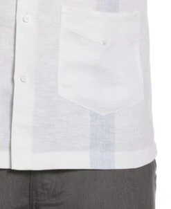 Big & Tall Striped Panel Double Lower Pocket Guayabera Shirt 5 Big & Tall Striped Panel Double Lower Pocket Guayabera Shirt -Cubavera Big Tall Striped Panel Double Lower Pocket Guayabera Shirt Cubavera 3