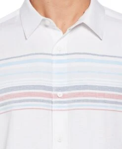 Chest Stripe Shirt 6 Chest Stripe Shirt -Cubavera Chest Stripe Shirt Cubavera 3