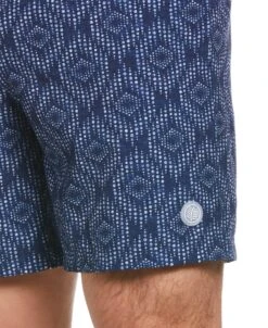 Cubavera™ Geo Print 7" Swim Short -Cubavera Cubavera mens Cubaveratm Geo Print 7 Swim Short Swim blue 5