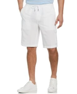 Cubavera™ Linen Blend Pull-On Cargo Short