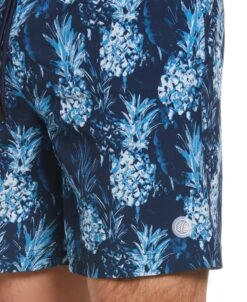 Cubavera™ Pineapple Print 7" Swim Short 9 Cubavera™ Pineapple Print 7" Swim Short -Cubavera Cubavera mens Cubaveratm Pineapple Print 7 Swim Short Shorts blue 5