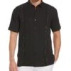 Cubavera™ Short Sleeve Embroidered Double Tuck Shirt