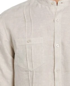 Cubavera™ Two-Pocket Pintuck Popover Shirt 6 Cubavera™ Two-Pocket Pintuck Popover Shirt -Cubavera Cubavera mens Cubaveratm Two Pocket Pintuck Popover Shirt Casual Shirts beige 3