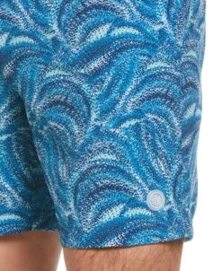 Cubavera™ Wave Print 7" Swim Short -Cubavera Cubavera mens Cubaveratm Wave Print 7 Swim Short Swim blue 5