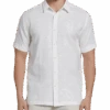 Cubavera Modern Fit Tonal Embroidered Shirt, White