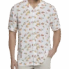 Cubavera Modern Fit Camp Shirt, White Tropical Fruit