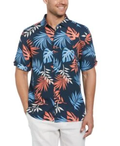 Multicolor Leaf Print Shirt