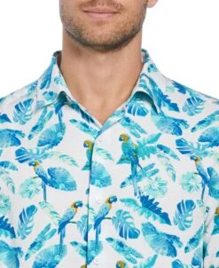 Tropical Parrot Print Shirt -Cubavera Tropical Parrot Print Shirt Cubavera 3
